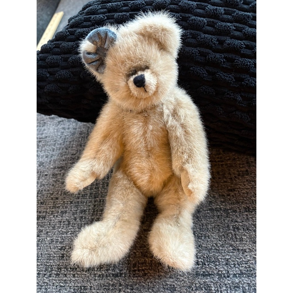 Vintage 1992 Ty Attic‎ Treasures Trixie Teddy Bear Tan Jointed Plush 12 Inch